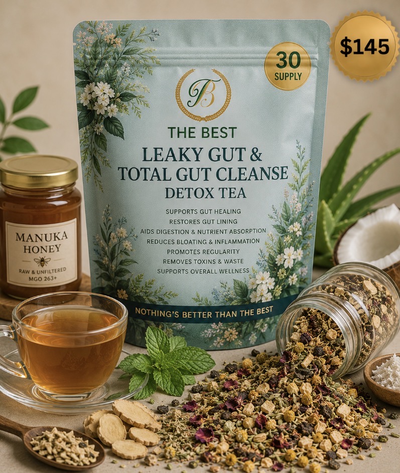The Best Leaky Gut & Total Gut Cleanse Detox Tea